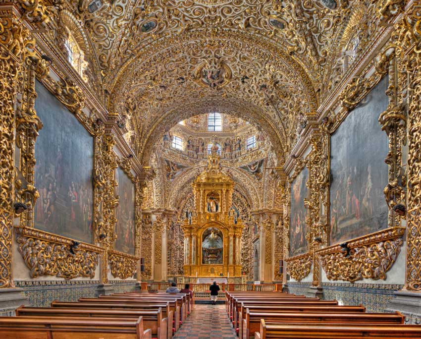 capilla del rosario en puebla